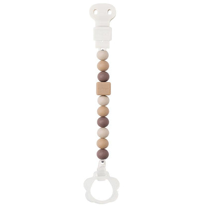 Pinza chupete  (con clip de chupete) Doukidou Rosa-Blanco