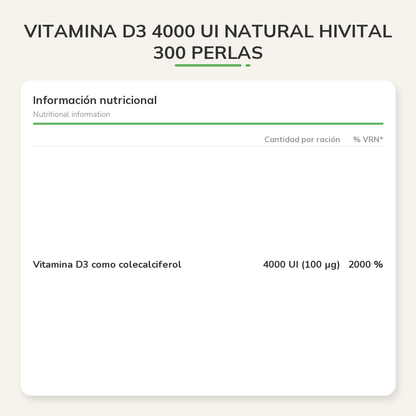 Información nutricional