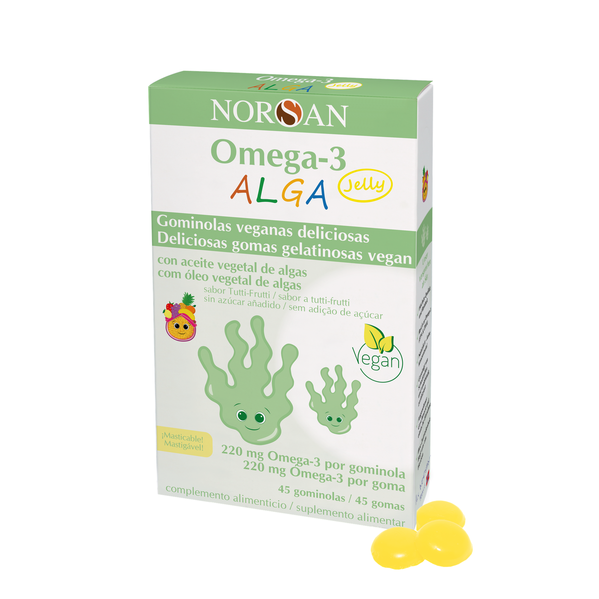 Omega-3 ALGA Jelly NORSAN 45 gominolas