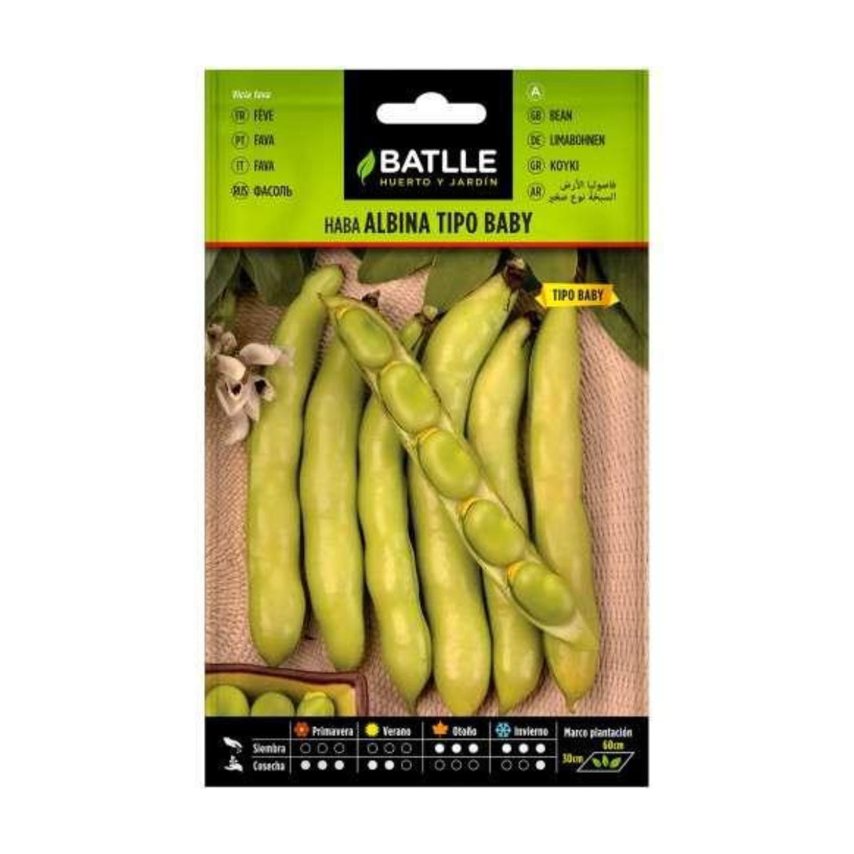 Semillas de Haba albina baby 50 g Batlle