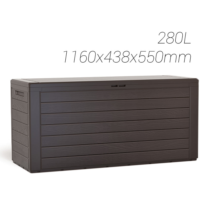 Baul de jardín Wood 280 L Plastiken