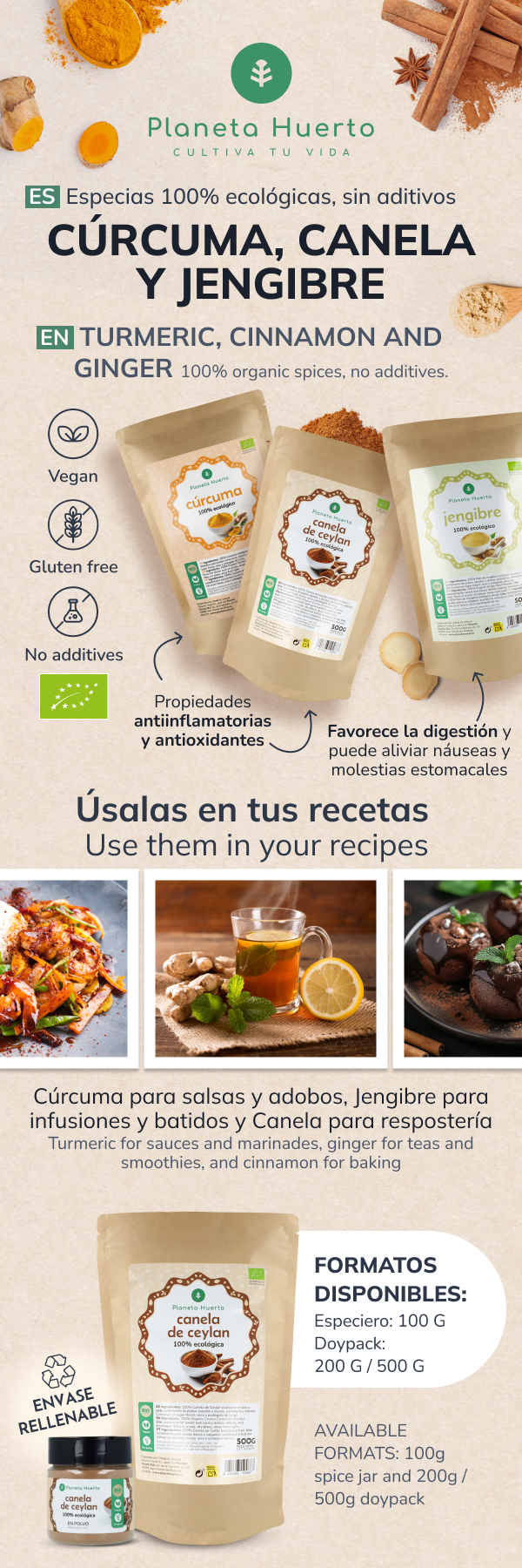 Gemberpoeder ECO Planeta Huerto