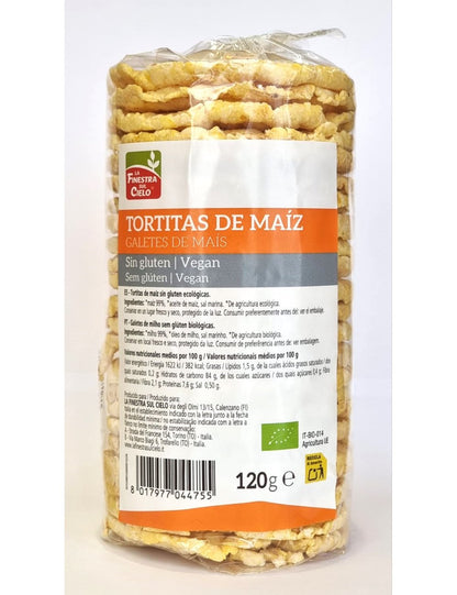 Galettes de maïs salées sans gluten La Finestra Sul Cielo 120 g