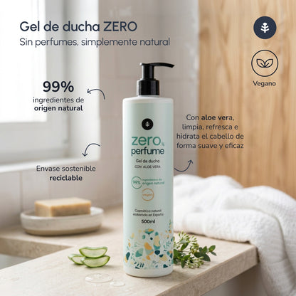 Gel douche Aloe Vera non parfumé Planet Orchard 500 ml