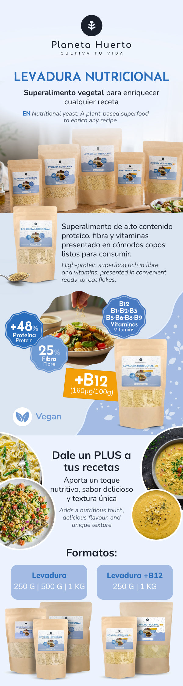 Levure nutritionnelle Planeta Huerto
