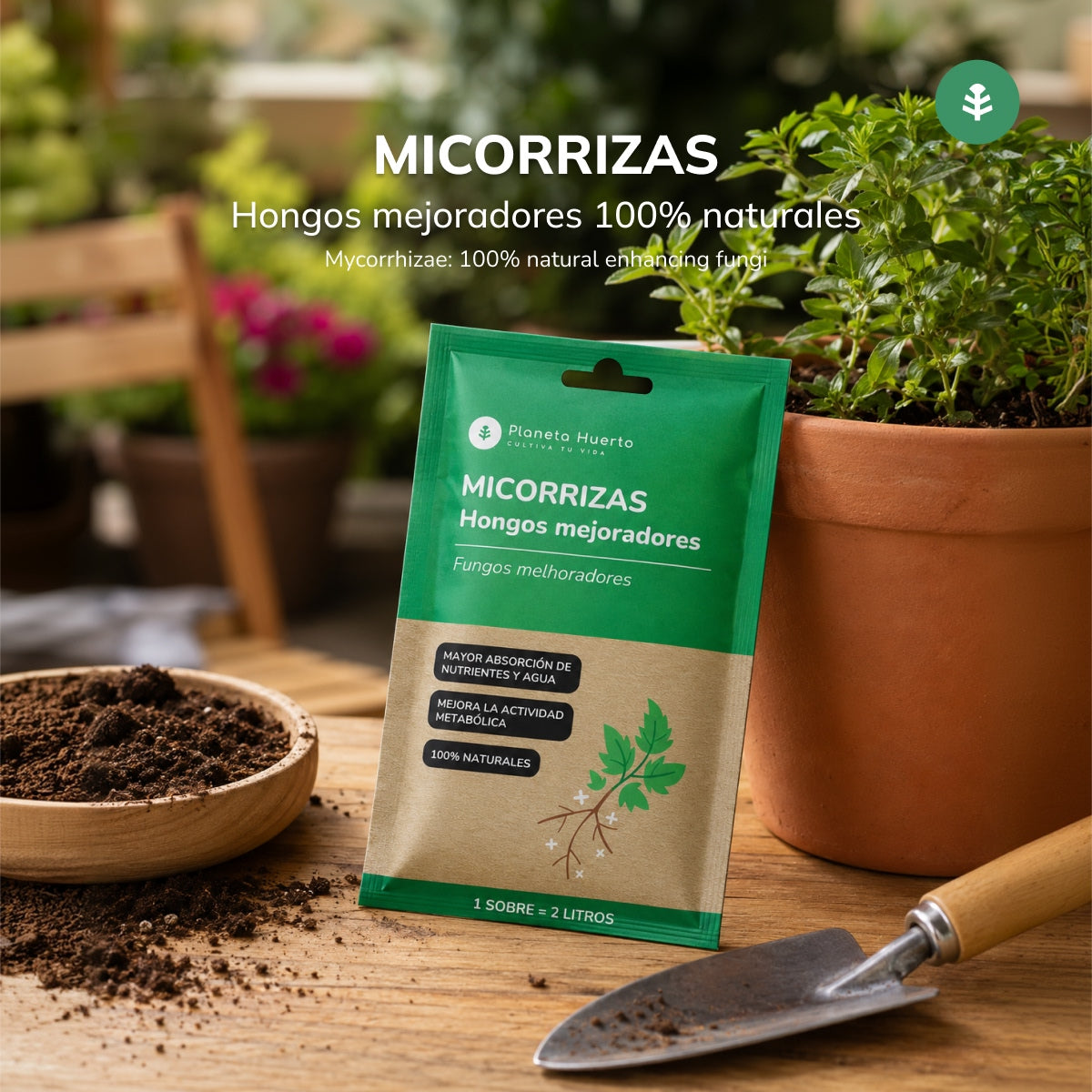 Pack Mycorhizes Planeta Huerto 5 unités pour 10 l