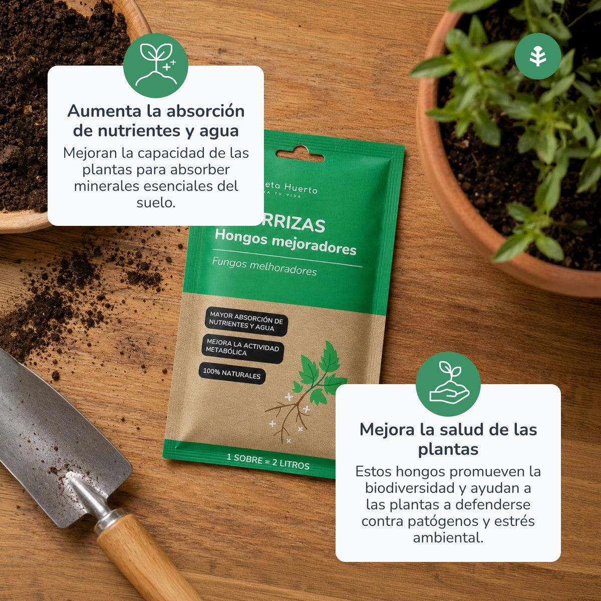 Pack Mycorhizes Planeta Huerto 5 unités pour 10 l