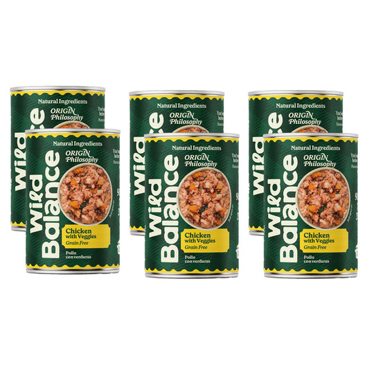 Pack poulet barf pour chiens 6 x 400 g Wild Balance