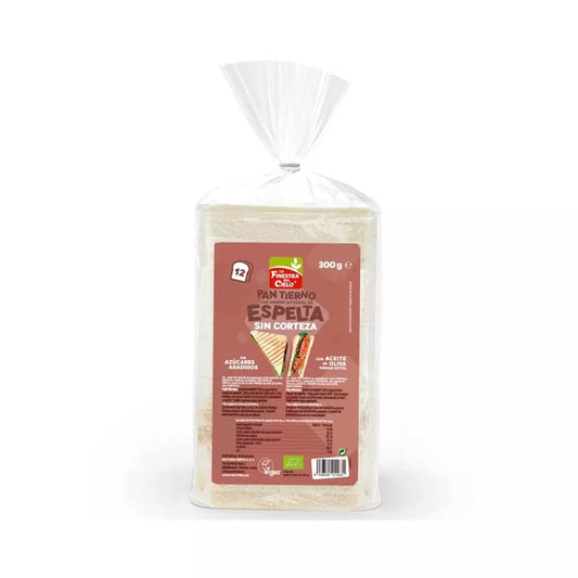 Pain de mie à la farine d'épeautre sans croûte ECO La Finestra Sul Cielo 300 g