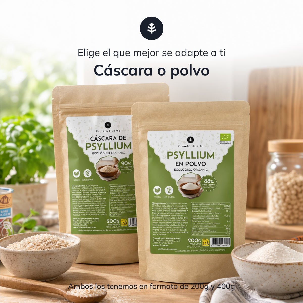 Ecorce de psyllium ECO Planeta Huerto 200 g