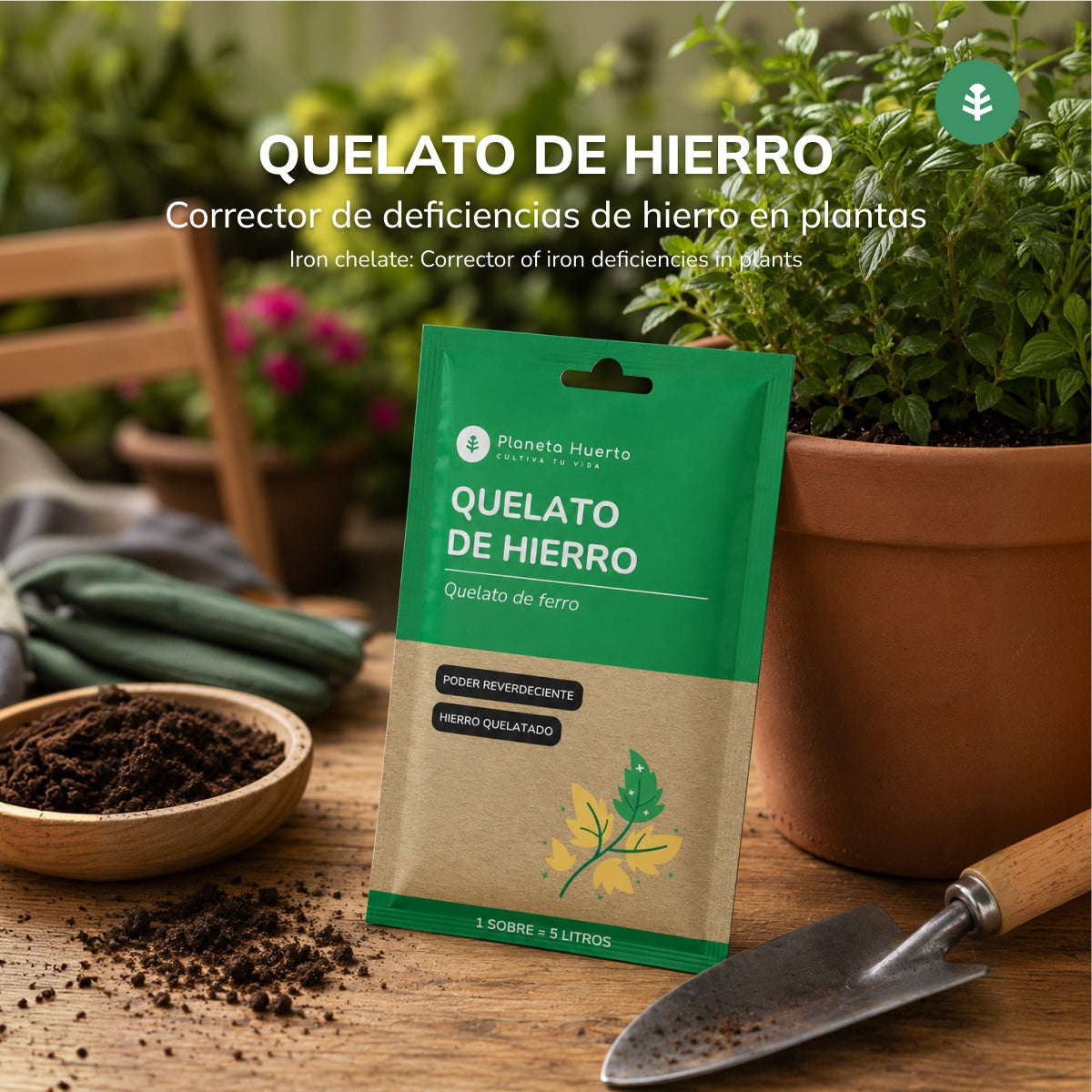 Chélate de fer Planeta Huerto Sachet pour 5 L