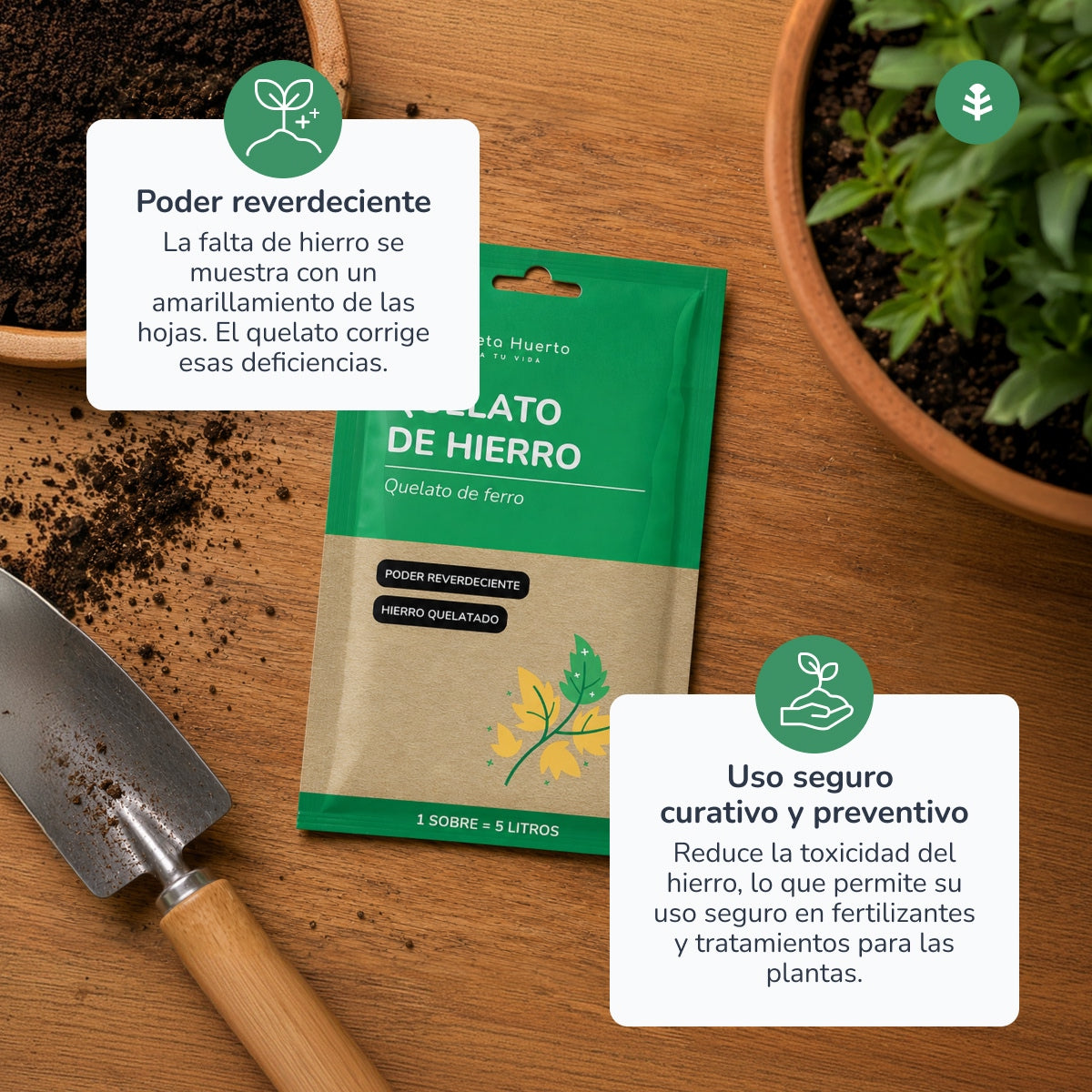 Chélate de fer Planeta Huerto Sachet pour 5 L